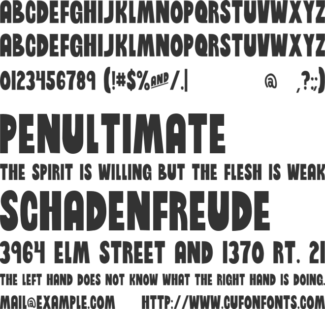 Brinetext Black font preview