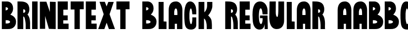 Brinetext Black Regular font