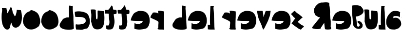 woodcutter del reves Regular font