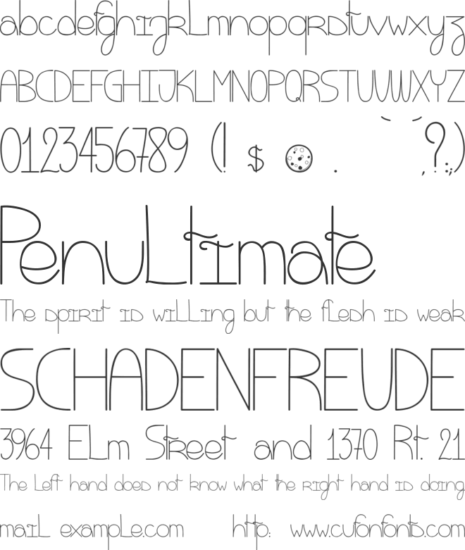 Eat My Cookie font preview