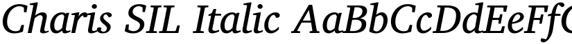 Charis SIL Italic font
