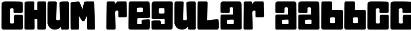 Chum Regular font