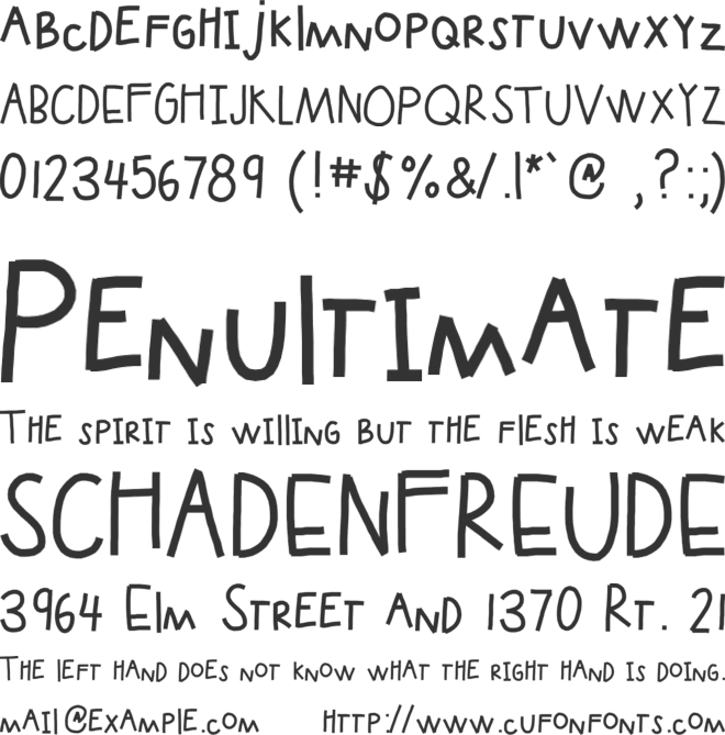 KBUpinSmoke font preview