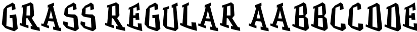 GRASS Regular font