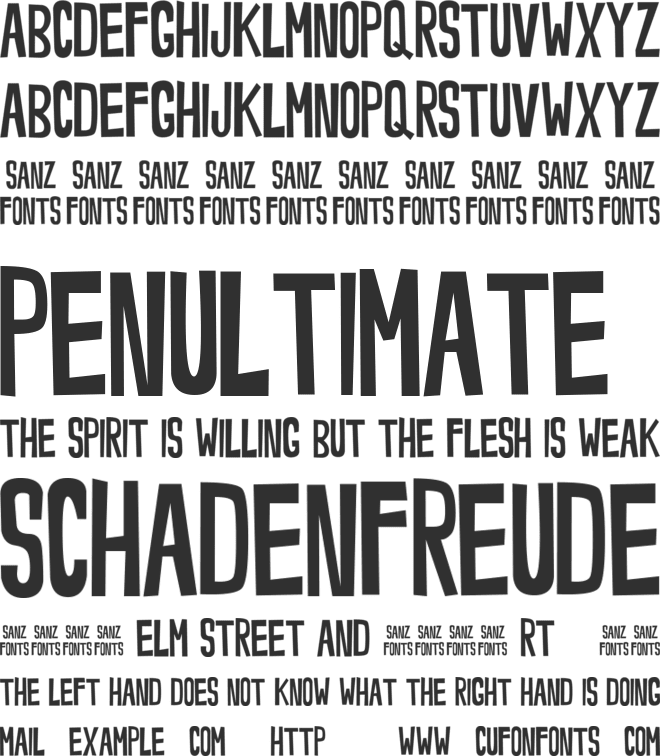 Noveey font preview
