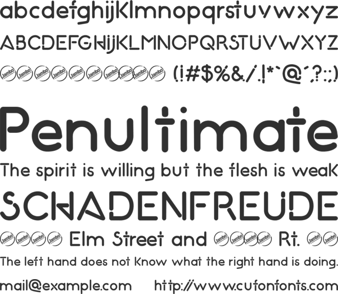 Night Club Seventy font preview