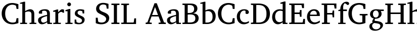 Charis SIL font