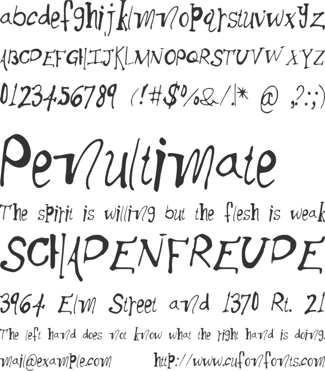 ThickSide font preview
