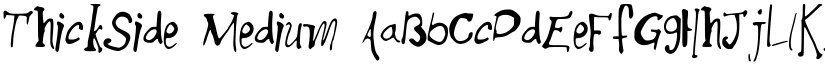 ThickSide Medium font