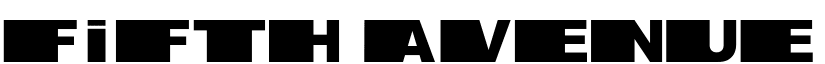 fifth avenue Bold font