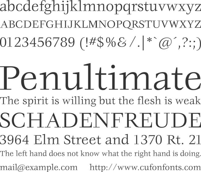 Zachery font preview