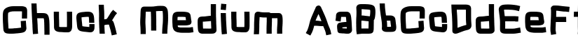 Chuck Medium font