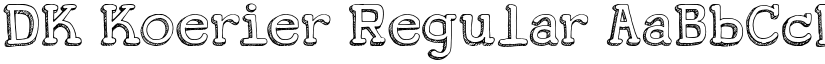 DK Koerier Regular font