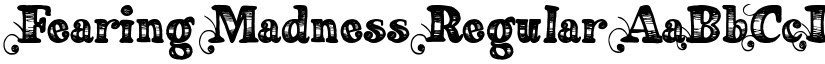 Fearing Madness Regular font