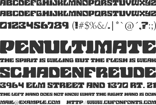 John Wayne Ford font preview