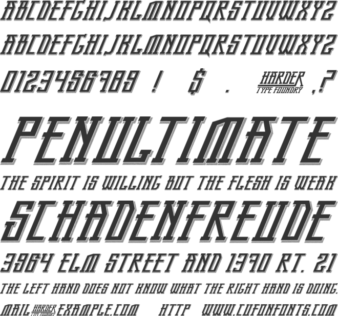 Bandung Pride font preview
