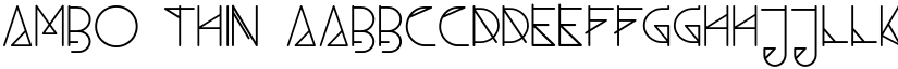 Ambo Thin font