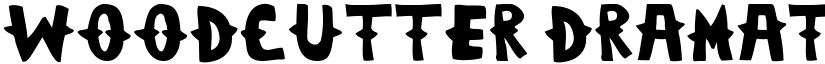 Woodcutter Dramatica Regular font