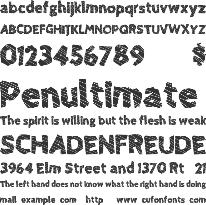 DeliciousMocha font preview