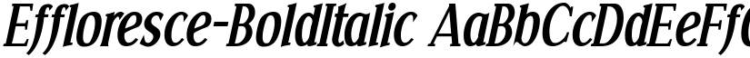 Effloresce-BoldItalic font