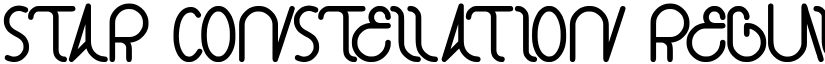 star constellation Regular font