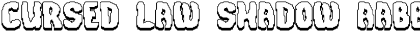 Cursed Law Shadow font