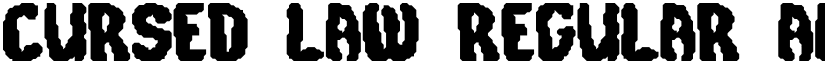 Cursed Law Regular font