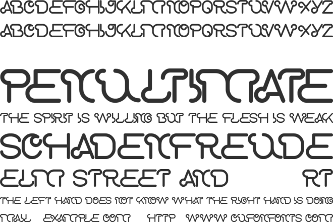 scooter experiment font preview