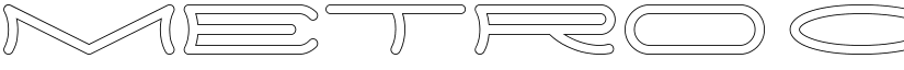 METRO CITY-Hollow Regular font