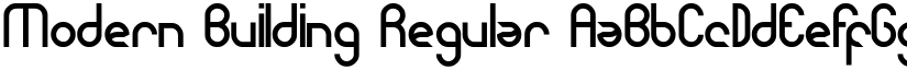 Modern Building Regular font
