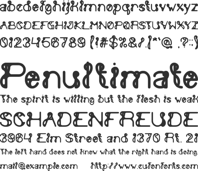 Extra Cheese font preview
