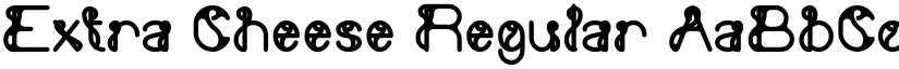 Extra Cheese Regular font