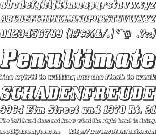 Bullpen font preview