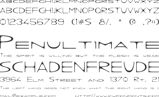 Wrong Ink font preview