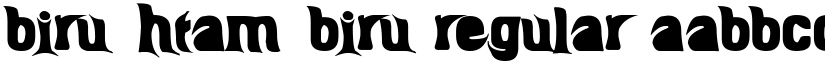 BIRU-HTAM-BIRU Regular font
