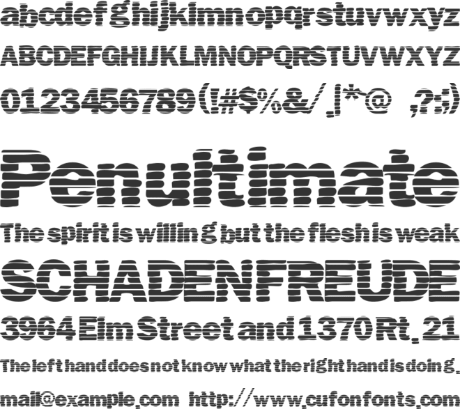 OpenBars font preview