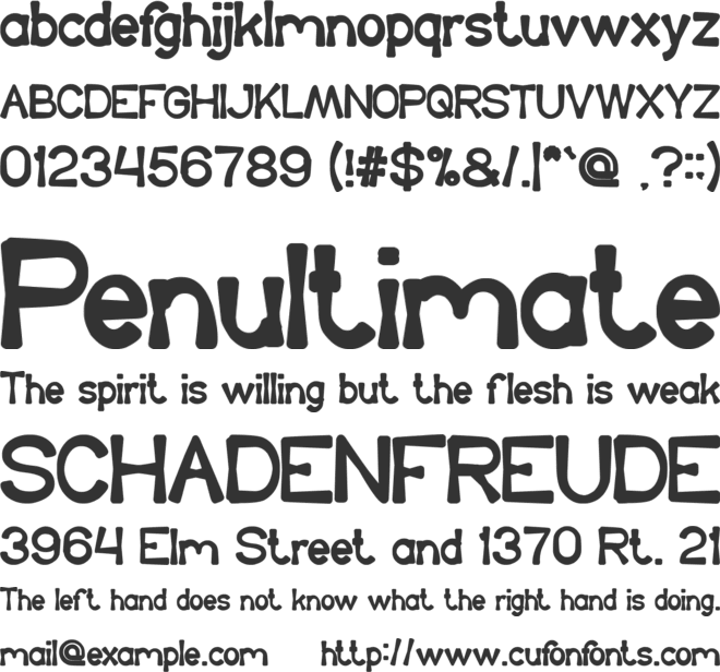 King Of The World font preview