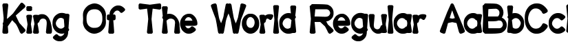 King Of The World Regular font
