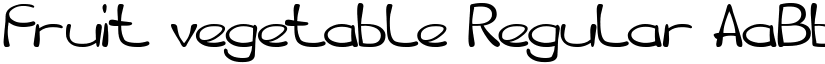 fruit vegetable Regular font