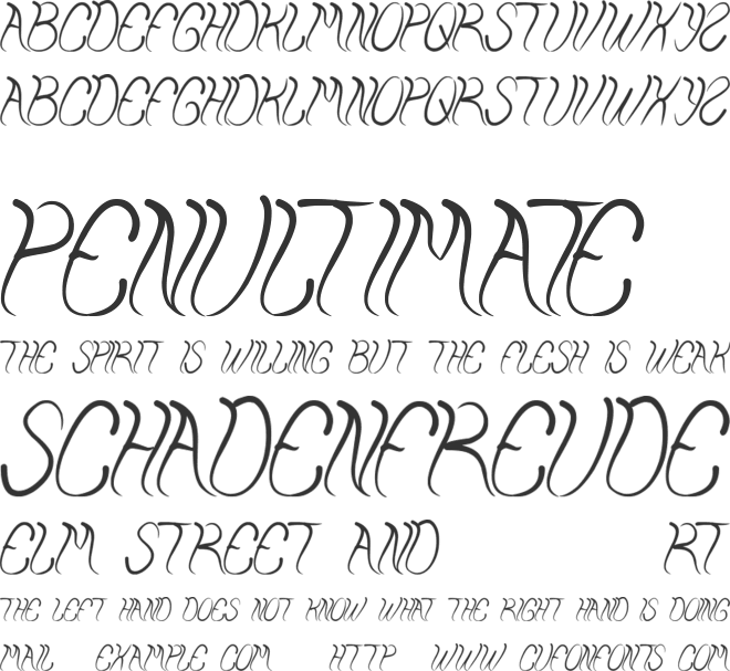 ELEMENTAL font preview