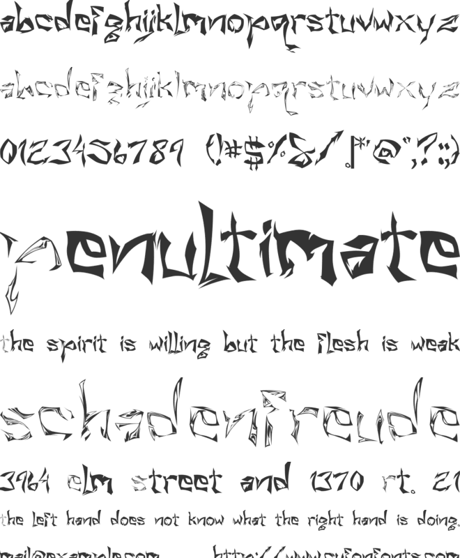 ISL_Villain font preview