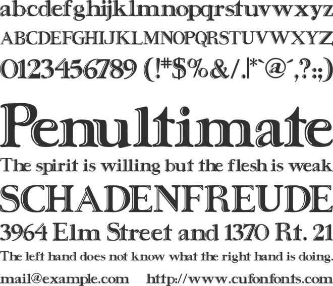 Ursa Serif font preview