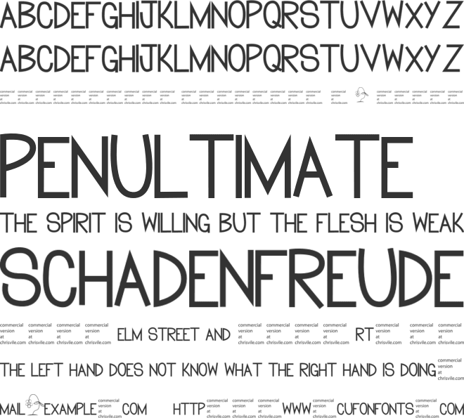 Flowers for you font preview