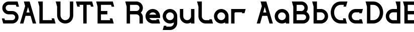 SALUTE Regular font