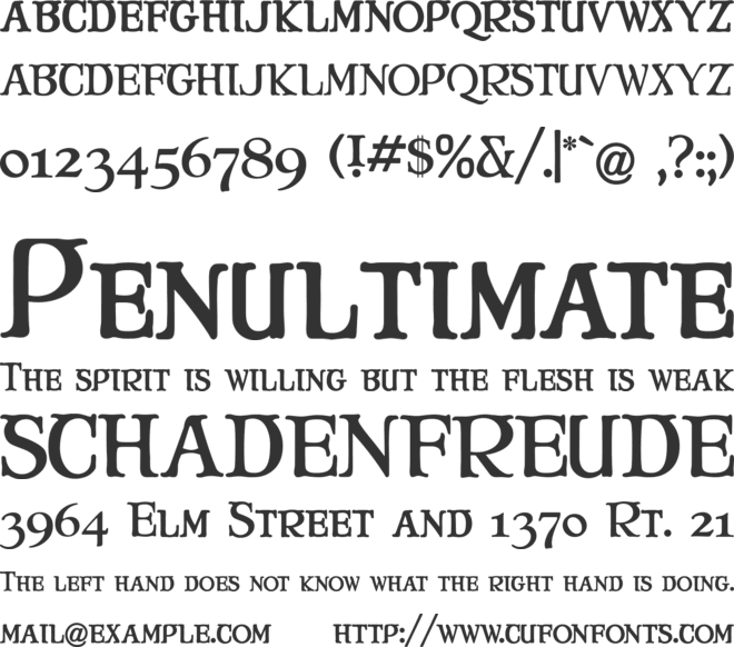 Mary Jane font preview