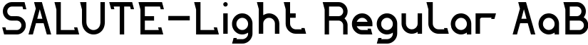 SALUTE-Light Regular font
