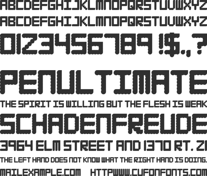 WAFFLEBOY font preview