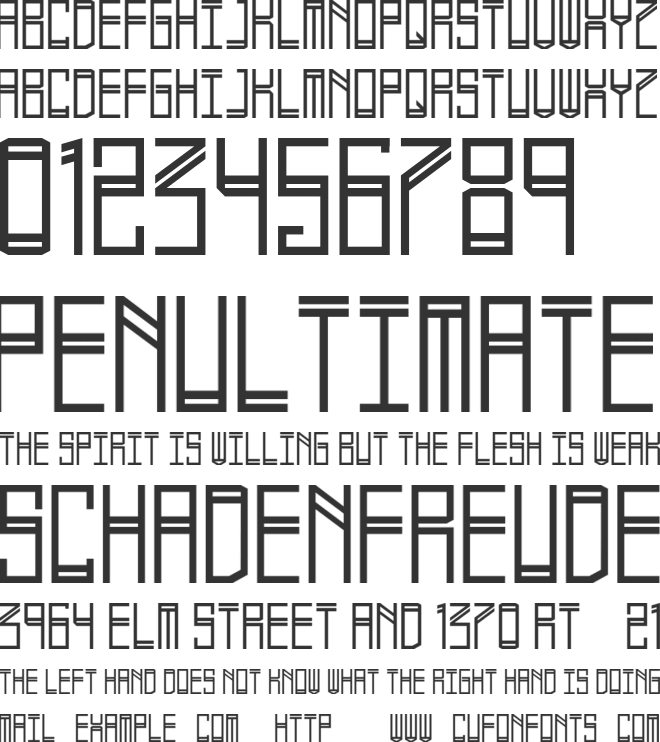 Phlekzi font preview