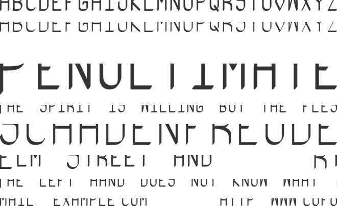 Stupenda ST font preview