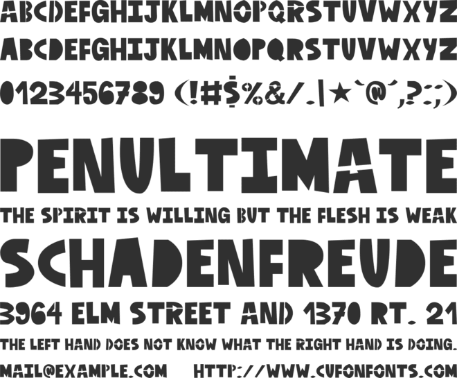 Old Providence font preview